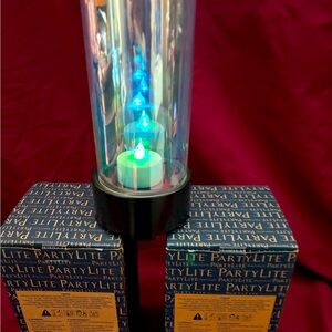Partylite Reflective tealite holders (3)